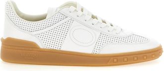 Valentino Garavani Upvillage Sneakers - Heren - Sneakers - Wit - 41 1/2 EU - Leer - Schoenen