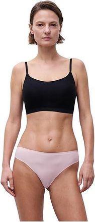 Chantelle Soft Stretch Thong Womens Underwear Mauve, Cotton/Elastane/Nylon