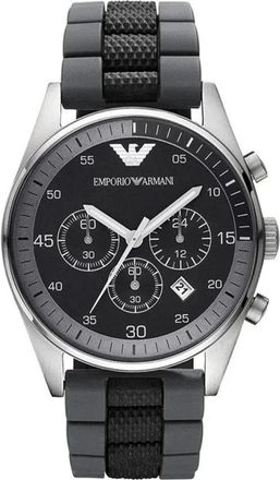 Emporio Armani Accessoires, Heren, Grijs, ONE Size, Sportivo Chronograph