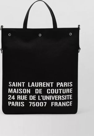 Saint Laurent canvas tote bag