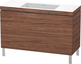 Duravit Duravit - Mueble De Ba&ntilde;o L-cube Wt Vero Air 698x1200x480mm Sin Orificio Para Grifer&iacute;a Nogal Oscuro