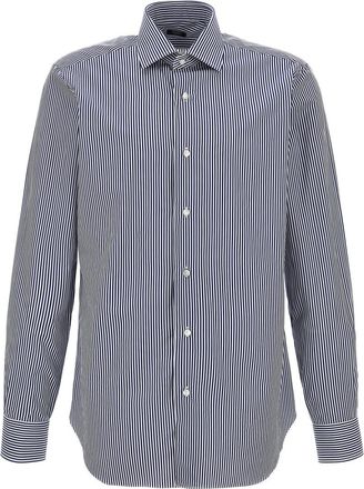 Barba Blue Striped shirt