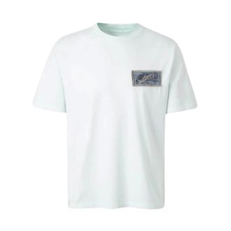 Amiri Tops, Heren, Groen, M, Katoen, Quality Goods Patch T-Shirt