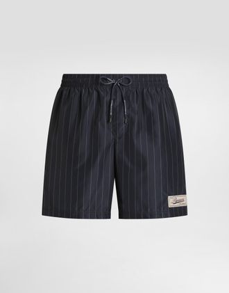 Dolce & Gabbana Stripe-print Medium Boxer Shorts - Man Beachwear Multicolor 2