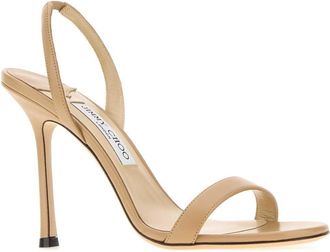 Jimmy Choo London Jenn Sandal Heels - Beige