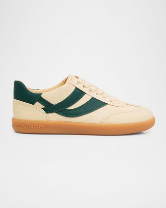 Vince Oasis Bicolor Leather Retro Sneakers