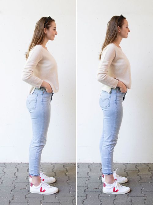 Durch besondere Einlagesohlen größer und schlanker wirken.