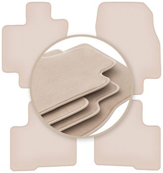OEM Alfombrillas Premium Beige Para: Toyota Highlander Iv Suv 2021