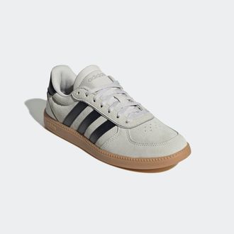adidas Sneaker ADIDAS SPORTSWEAR BREAKNET SLEEK, Damen, Gr. 38,5, schwarz (grau one, core schwarz, core schwarz), Leder, Synthetik, Schuhe Sneaker
