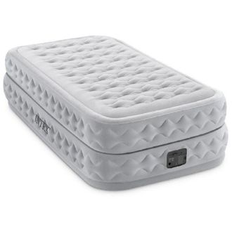 Intex Colch&oacute;n Individual Supreme Air-flow - Cama Hinchable De Aire - Para Interior - Pvc - Gris - 99x191x51 Cm