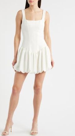 Black Halo Birdie Sleeveless Bubble Minidress in Porcelain at Nordstrom Rack, Size 12