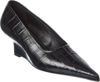 Toteme Toteme Croc-Embossed Leather Pump