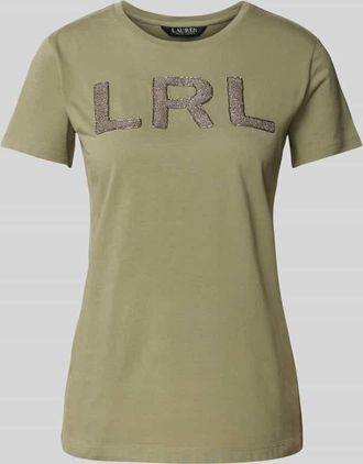 Lauren Ralph Lauren T-Shirt mit Label-Detail Modell KATLIN in Oliv, Größe M