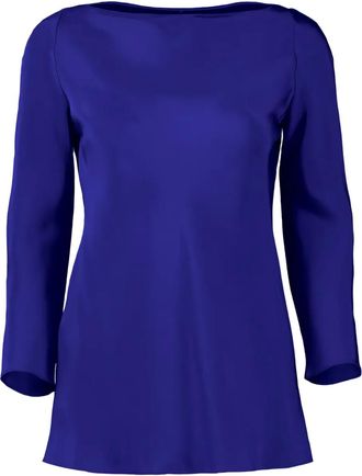 Peter Cohen boat-neck quarter-sleeve T-shirt - Blue