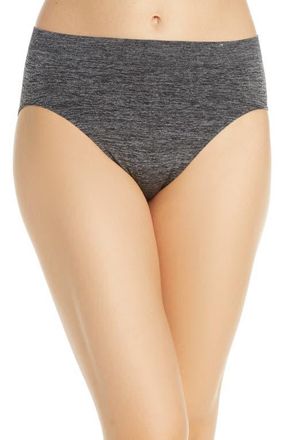 Wacoal B-Smooth High Cut Briefs in Charcoal Heather at Nordstrom, Size X-Large