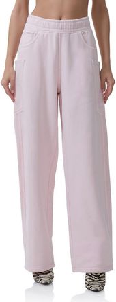 AFRM Ryan Cotton Barrel Sweatpants in Mauve Morn at Nordstrom, Size X-Small