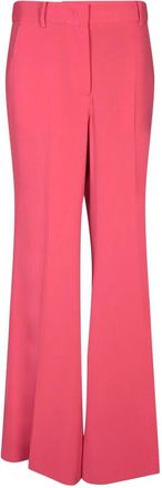 Alberto Biani Rode stijlvolle broek voor vrouwen - Dames - Wijde Broeken - Rood - S - Polyester - Broeken