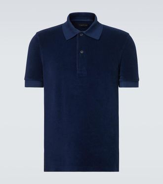 Tom Ford Cotton-blend terry polo shirt