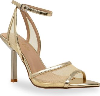 Chase + Chloe by Intouch Footwear Mesh Ankle Strap Sandal in Gold Metallic at Nordstrom Rack, Size 8.5