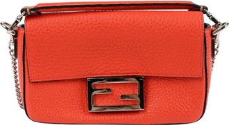 Fendi Fendi Mini Baguette Tote And Shoulder Bag (Authentic Pre-Loved)