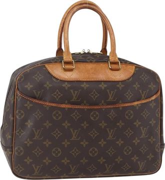 Louis Vuitton Deauville Handbag Monogram Canvas Brown Canvas Handbag (Pre-Owned)