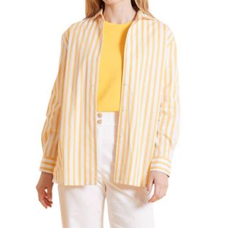 Tyler B&ouml;e Natalie Stripe Shirt In Yellow