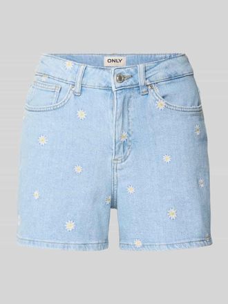 Only Regular Fit Jeansshorts aus Baumwoll-Mix Modell JOSEPHINE in Hellblau, Gr&ouml;&szlig;e XL