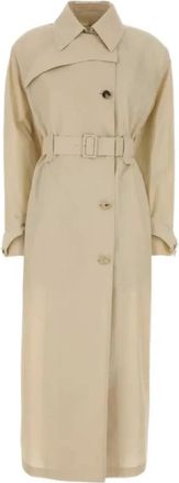 Sportmax Spszavorra 513 Trenchcoat - Dames - Trenchcoats - Beige - 3XS - Jassen