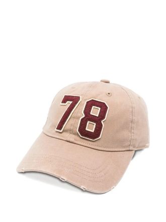 Golden Goose Journey Baseball Cap Washed Canvas 78 Patch