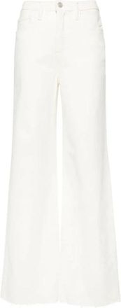 Frame Denim Le Jane Wide-Leg Jeans - Dames - Loose Fit Jeans - Wit - W25 - Katoen - Jeans