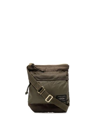 Porter-Yoshida & Co. Crossbodytas met logopatch - Groen