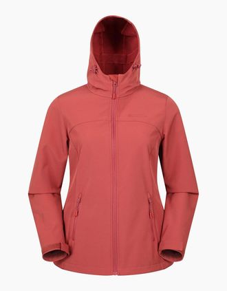 Mountain Warehouse Womens Mountain Warehouse Womens/Ladies Exodus Water Resistant Soft Shell Jacket - Orange - Size: 14