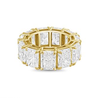Diana M. Jewels 14kt yellow gold 5.00cts radiant lab grown diamond eternity band