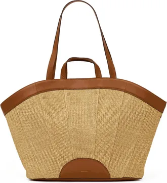 Hammitt Hammitt Shelley Tote Cocoa Raffia Gold