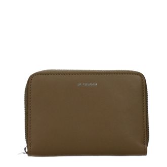 Jil Sander Brown Leather Mens Wallet