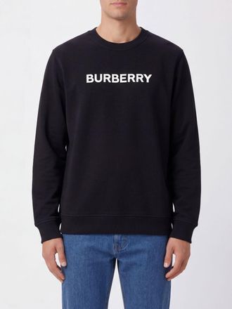 Burberry Felpa a girocollo in cotone con logo Burberry