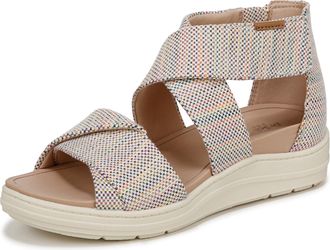 Dr. Scholls Womens Time Off Fun Sandal, Natural Beige Rainbow, 7 UK