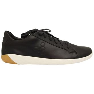 Vivobarefoot Geo Court Leather Womens Low Top Trainers - Obsidian - Size:UK 7