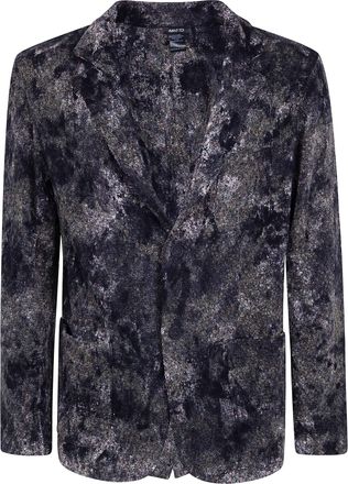 Avant Toi Zola Camouflage Effect Micro Mat Stitch Rever Jacket