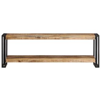 Berkfield Home TV Cabinet 120x30x40 cm Rough Mango Wood in Brown | Size: 120 x 30 x 40 cm