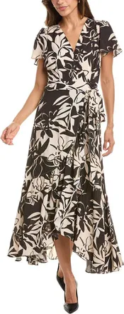 DKNY Dkny Faux Wrap Midi Dress