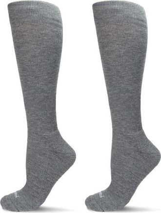 MeMoi Assorted 2-Pack Merino Wool Blend Knee High Socks in Gray Heather at Nordstrom, Size 9