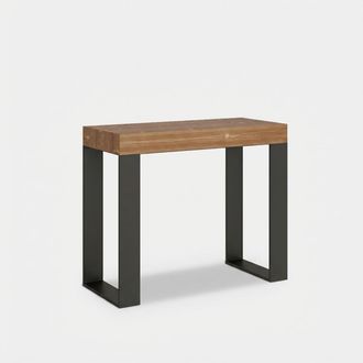 Itamoby Consola Vest&iacute;bulo Mesa Extensible 90 X 40 - 300 Cm Madera Metal Tecno Fir