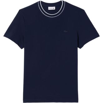 Lacoste T-Shirts, male, Blue, Size: S T-Shirt in Maglia Girocollo