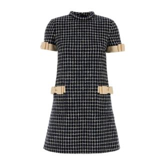 Valentino Garavani Embroidered tweed mini dress - female - Valentino Garavani - Short Dresses - Multicolor - XS - Dresses
