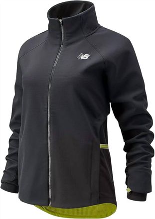 New Balance Womens Impact Run Winter Jacket In Black