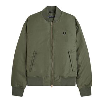 Fred Perry Gewatteerd Tennis Bomberjack - Heren - Jassen - Groen - Maat: 2XL Leer