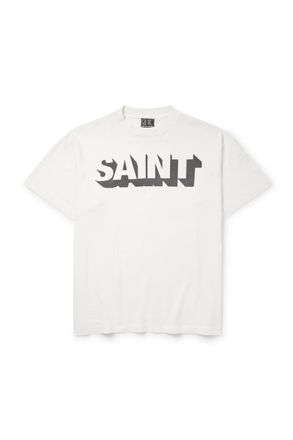Saint Mxxxxxx Alpha Logo-Print Cotton-Jersey T-Shirt