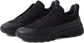 Ermenegildo Zegna Triple Stitch Monte Sneaker in Navy Blue at Nordstrom, Size 7