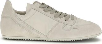 Rick Owens Grey Leather Sneakers